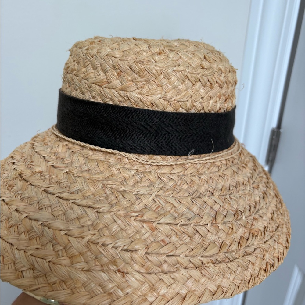 Scala Tan Straw Hat with Black Band